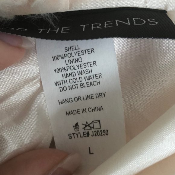 LAST ONE❣️ Open front blush faux fur teddy coat - Picture 9 of 9